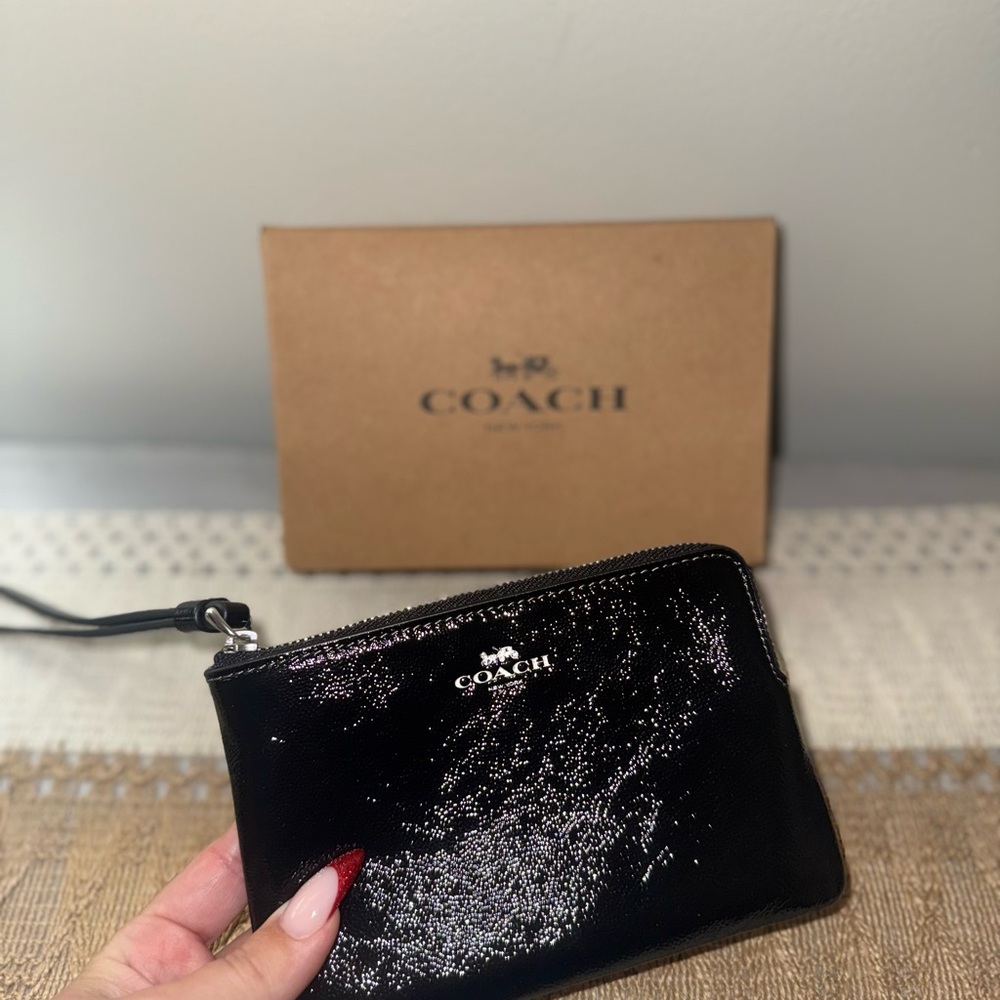 Coach Black Wristlet